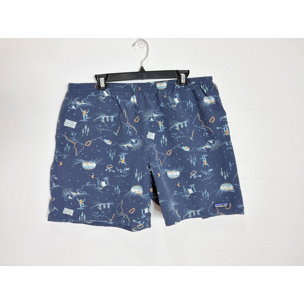 Patagonia Fun Hogs Camper Rv Baggies 6" Inseam Hybrid Shorts Size XL Swimtrunks